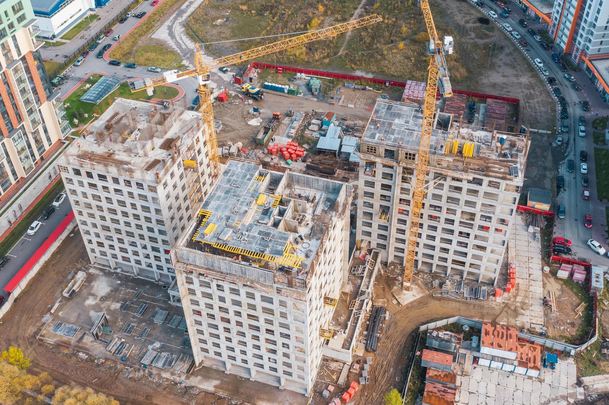 Aerial construction site — Unitern